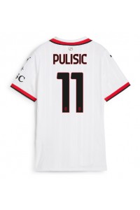 Fotbalové Dres AC Milan Christian Pulisic #11 Dámské Venkovní Oblečení 2024-25 Krátký Rukáv